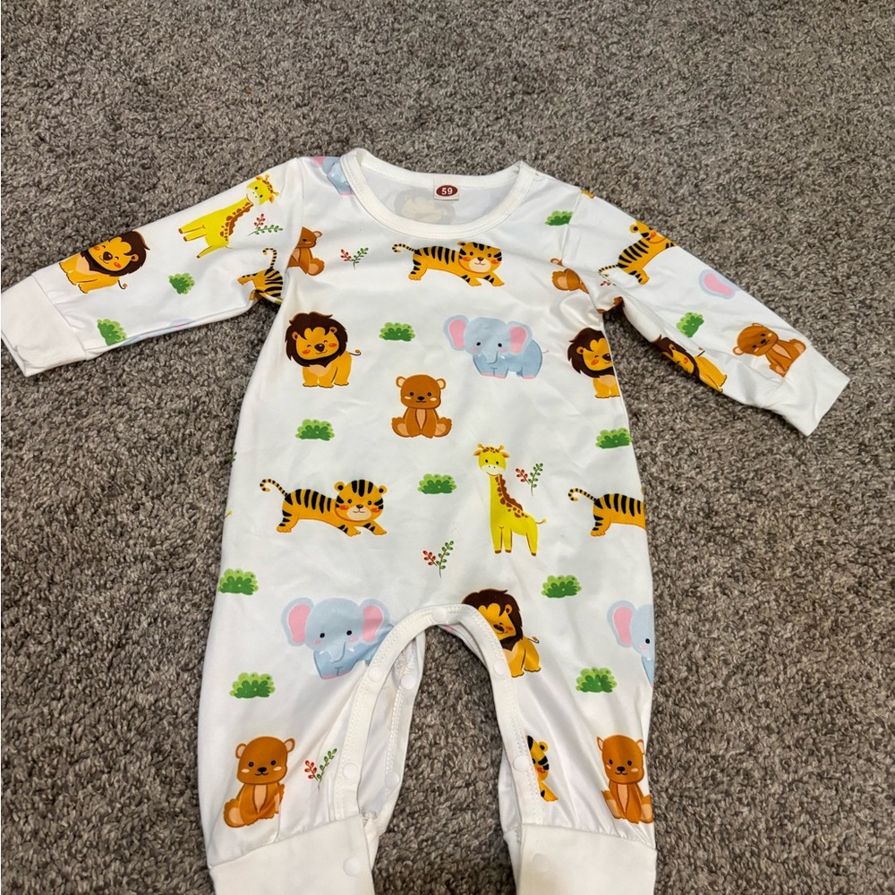 Adorable Animal Print Baby One Piece